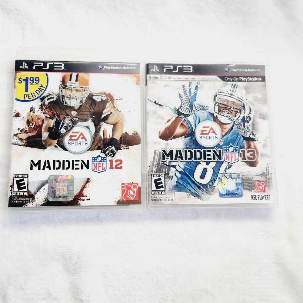 MADDEN NFL 12 and 13 PlayStation PS3 games